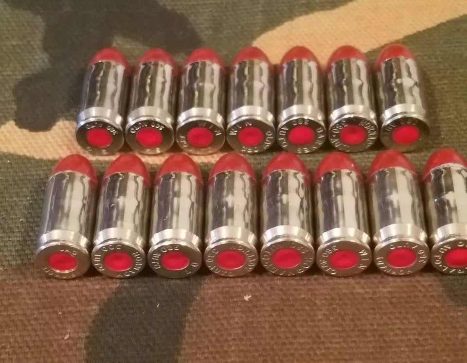 380 Snap Caps Set of 15 (Red+Nickel)