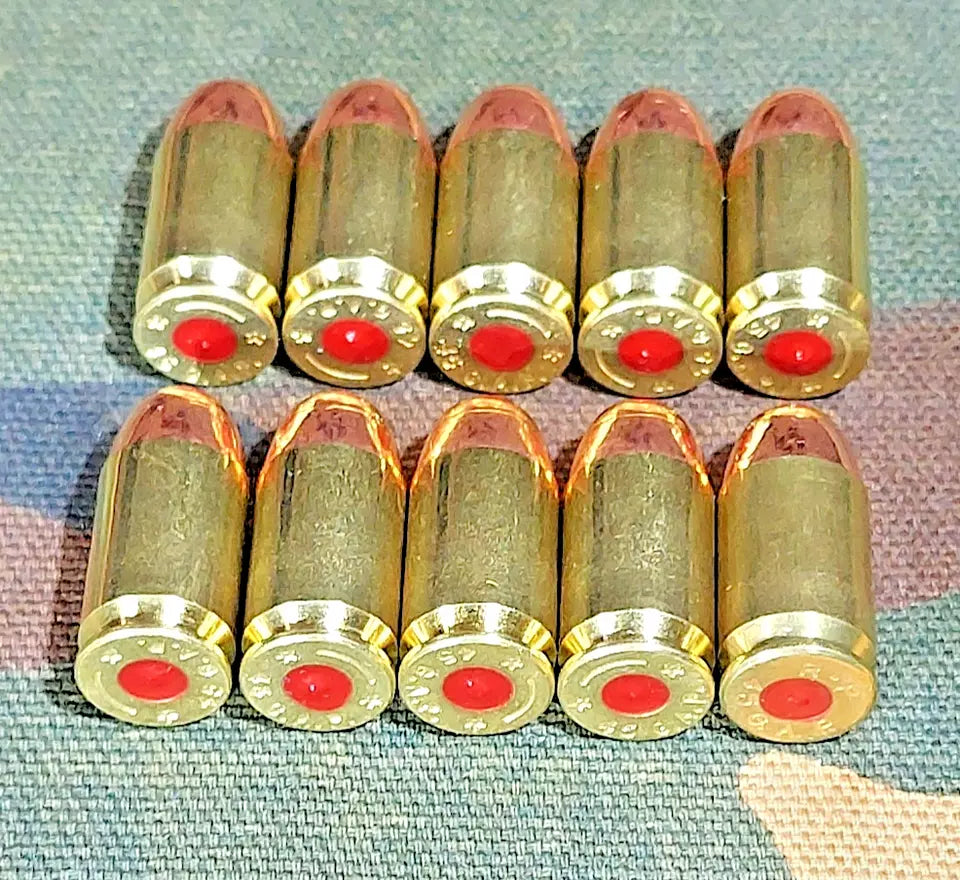 45 Gap Snap Caps Set of 10 (Brass+Fmj) Real Weight!!! 45 G.A.P.