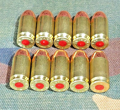 45 Gap Snap Caps Set of 10 (Brass+Fmj) Real Weight!!! 45 G.A.P.