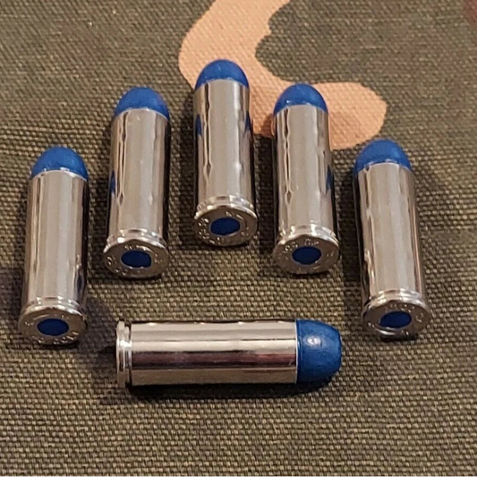 45 Long Colt Snap Caps Set of 6 (Blue+Nickel) Real Weight!!! 45LC 45 Colt