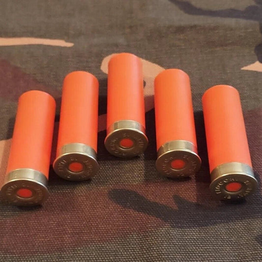 12 Gauge 2 3/4" 1oz. Snap Caps Dummy Training Rounds Set of 5 (Safety Orange)