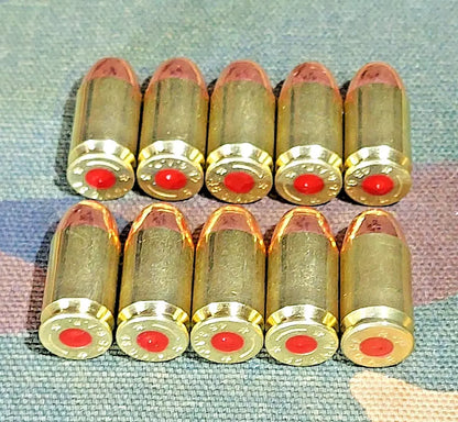 45 Gap Snap Caps Set of 10 (Brass+Fmj) Real Weight!!! 45 G.A.P.
