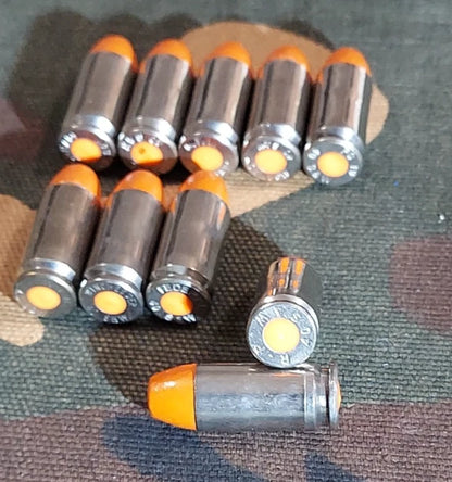 40 S&W Snap Caps Set of 10 (Orange+Nickel) Real 200GR Weight!!!
