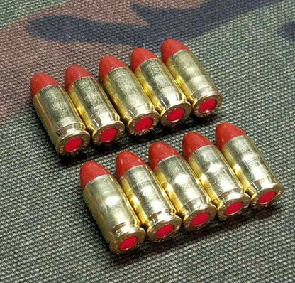 380 Acp Snap Caps Set of 10 (Red+Brass) Real Weight!!!