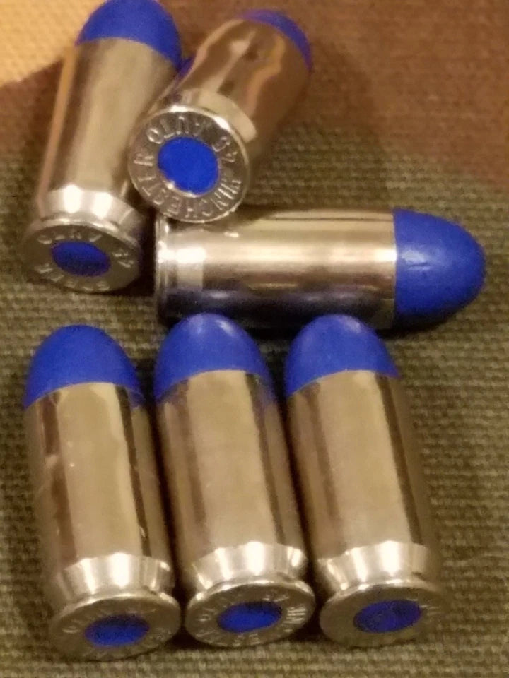 45 ACP Snap Caps Set of 6 (Blue+Nickel) Real 230GR Weight!!!