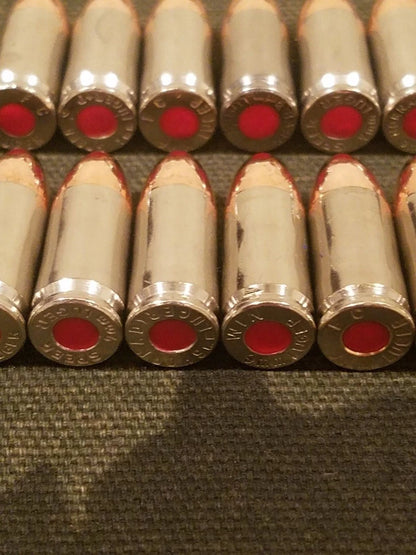 9mm Luger Snap Caps Set of 12 (Nickel) Real 115GN Weight!!!! !