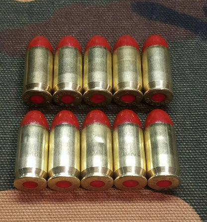 45 ACP Snap Caps Set of 10 (Red+Brass) Real Weight!!!