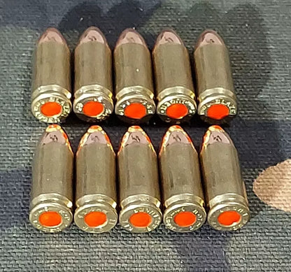 9mm Luger Snap Caps Set of 10 (Brass+FMJ) 115GR. Weighted