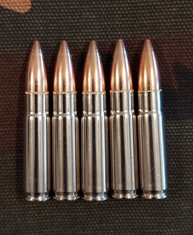 300 Blackout Snap Caps Set of 5 (Nickel+Safety Red) 180GR Weighted