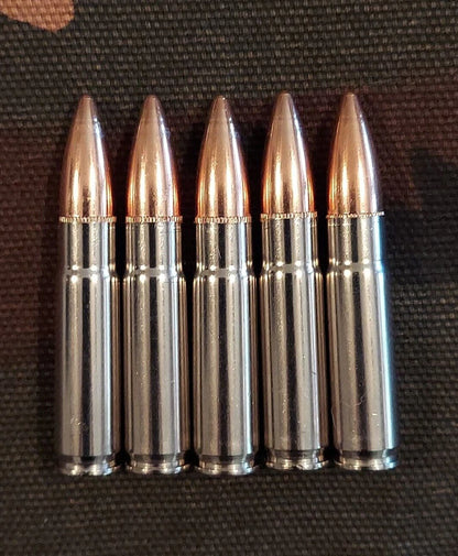 300 Blackout Snap Caps Set of 5 (Nickel+Safety Red) 180GR Weighted