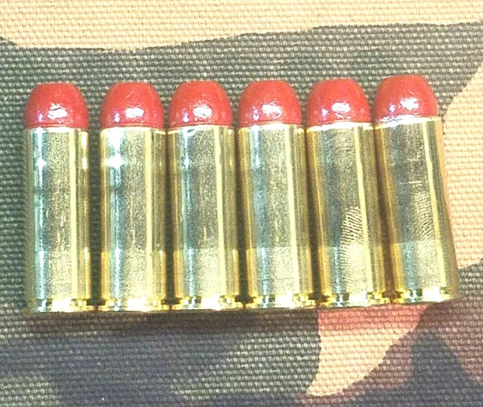 45 Long Colt Snap Caps Set of 6 (Red+Brass) Real Weight!!! 45LC 45 Colt
