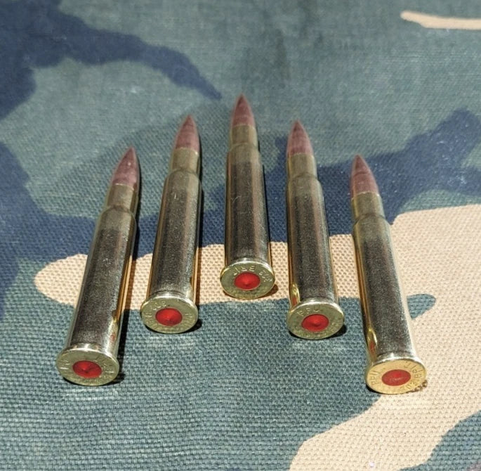 303 British Snap Caps Set of 5 (SafetyRed+Brass+FMJ)