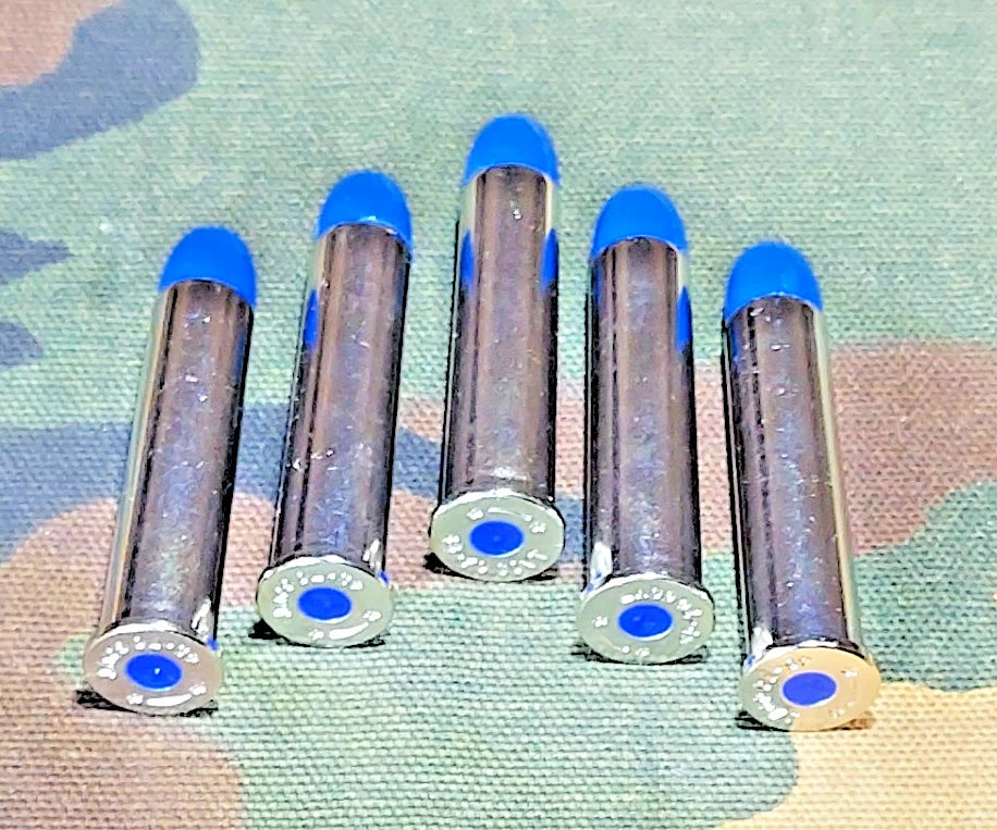 45-70 Government Snap Caps Set of 5 (Nickel+Blue) Real 350GR Weight!!!