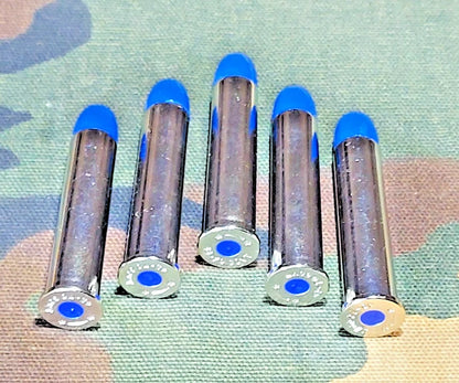 45-70 Government Snap Caps Set of 5 (Nickel+Blue) Real 350GR Weight!!!