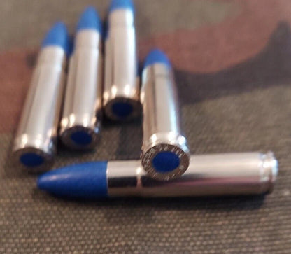 300 Blackout Snap Caps Set of 5 (Nickel+Blue) 220GR, Real Weight