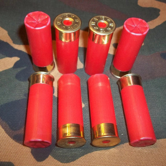 12 Gauge 2 3/4" 1oz. Snap Caps Dummy Training Rounds Set of 8 (Safety Red)