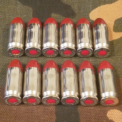 45 ACP Snap Caps Set of 12 (Red+Nickel) Real 230GR Weight!!!