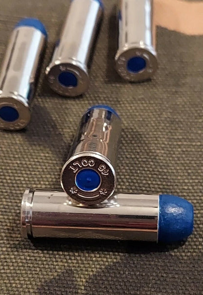 45 Long Colt Snap Caps Set of 6 (Blue+Nickel) Real Weight!!! 45LC 45 Colt