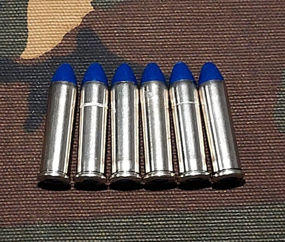 357 Magnum Snap Caps Set of 6 (Nickel+Blue) Real 125GR Weight!!!