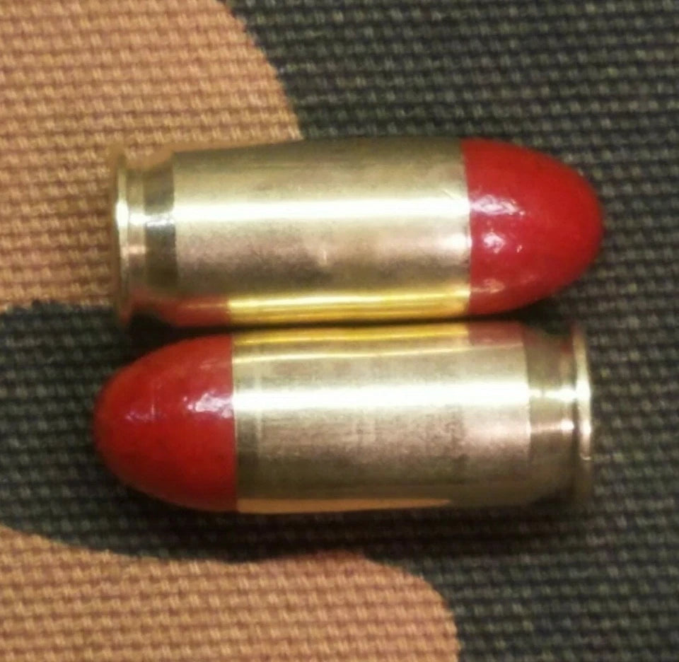 45 ACP Snap Caps Set of 10 (Red+Brass) Real Weight!!!