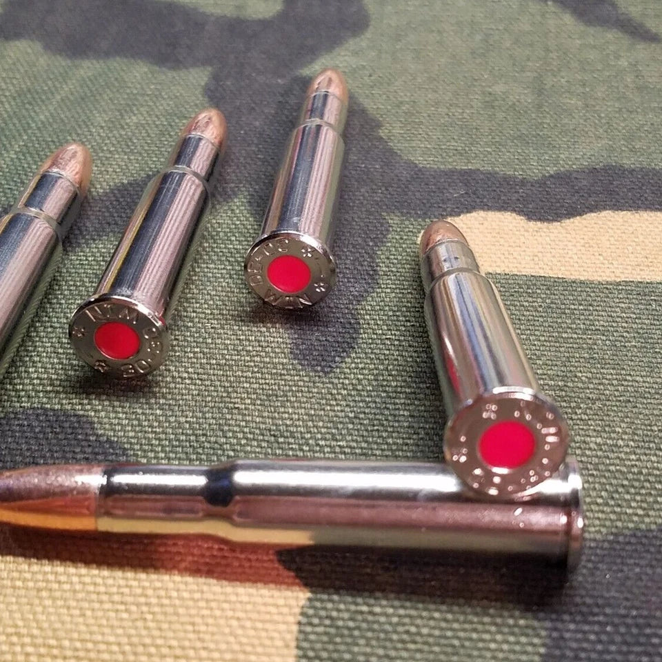 30-30 Winchester Snap Caps Set of 5 (Nickel and Red) 150GR.