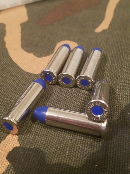 38 Special Snap Caps Set of 6 (Blue+Nickel) Real 125GR Weight!!!
