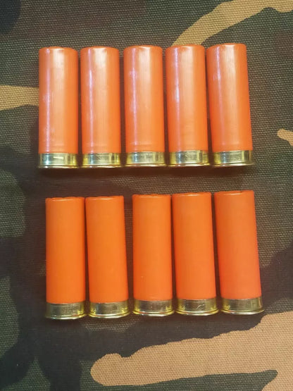 12 Gauge 2 3/4" 1oz. Snap Caps Dummy Training Rounds Set of 10 (Safety Orange)