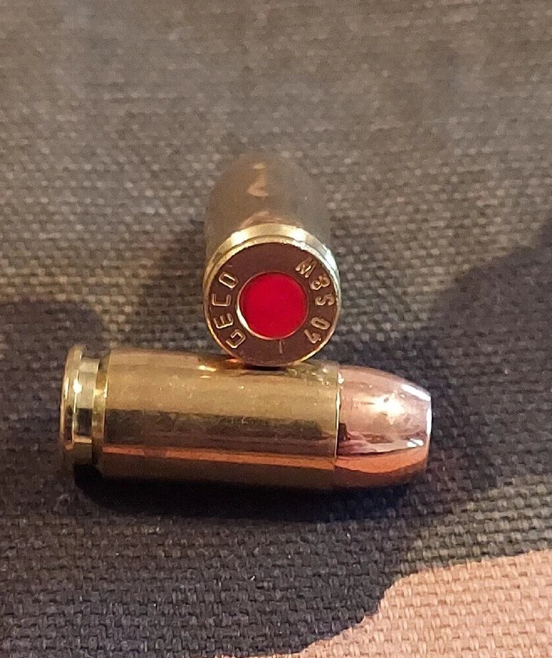 40 S&W Snap Caps Set of 10 (Brass+FMJ) Real 200GR Weight!!!