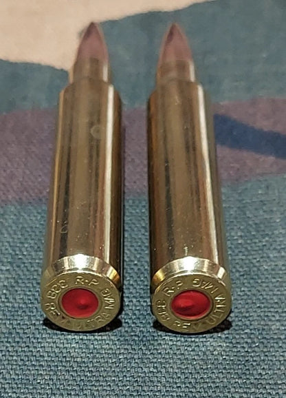 338 Remington Ultra Mag Snap Caps Set of 2 (Brass and FMJ) Real Weight!!!
