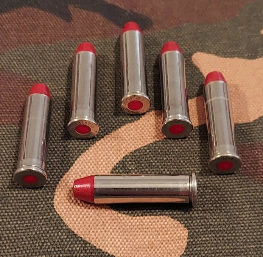 357 Magnum Snap Caps Set of 6 (Nickel+Red) Real 125GR Weight!!!