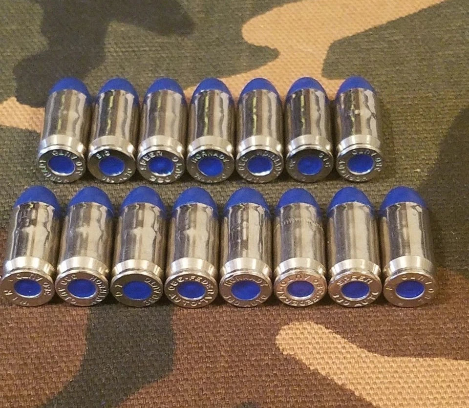 380 Snap Caps Set of 15 (Blue+Nickel)