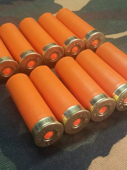 12 Gauge 2 3/4" 1oz. Snap Caps Dummy Training Rounds Set of 10 (Safety Orange)