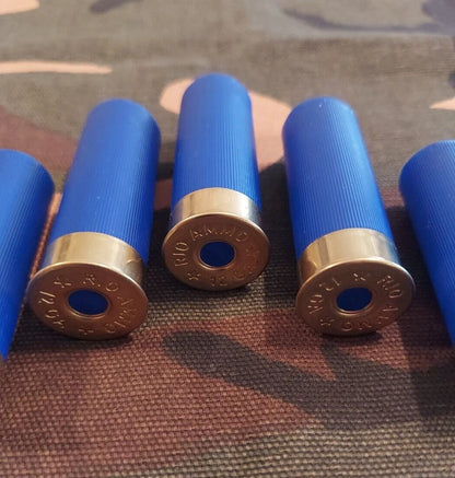 12 Gauge 2 3/4" 1oz. Snap Caps Dummy Training Rounds Set of 5 (Blue)